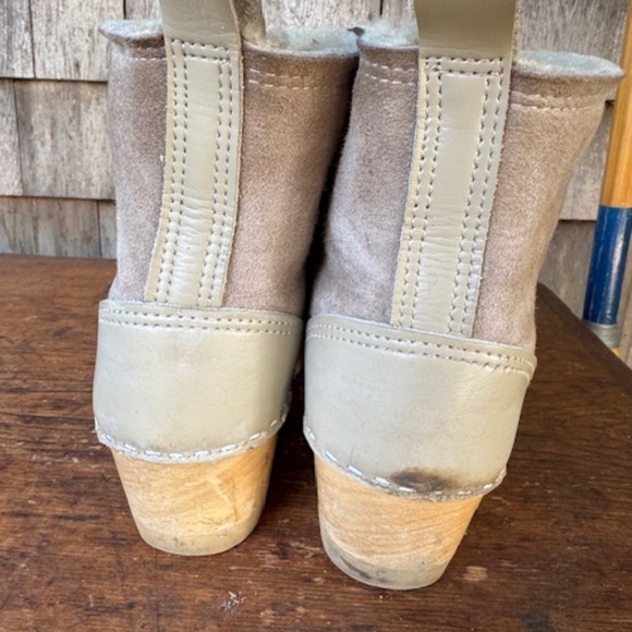 No.6 Pull on Shearling Lined Wood Clog Boots 43 - Picture 5 of 6